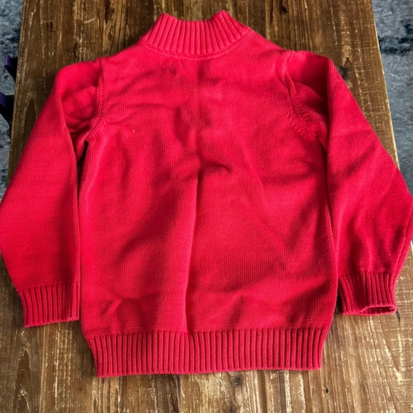 Red Half-Zip Sweater - Picture 2 of 3